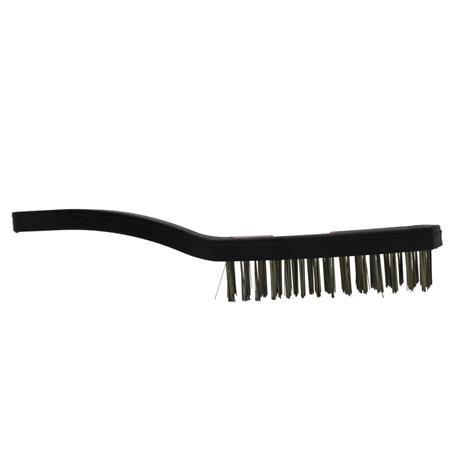 CEPILLO DE ACERO C/ MANGO PLASTICO 280x33MM CERDAS ACERO